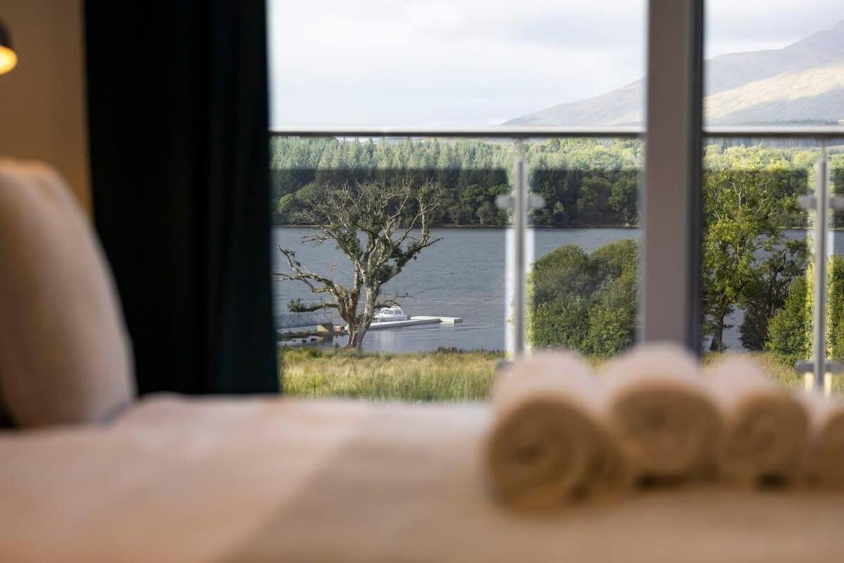 New Build Lodge With Stunning Views Of Loch Awe Hayfield  Exterior foto